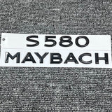 2PCS Gloss Black ABS Trunk Emblem Badge Sticker for S-Class W222 Maybach S580