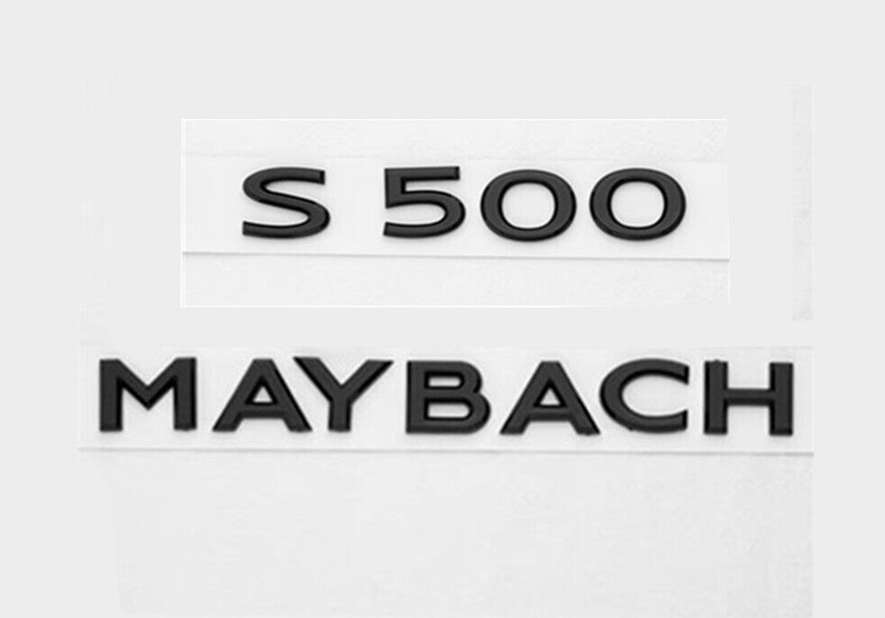 Gloss Black S500 Maybach Number Trunk Letters Badge Emblems Sticker For Benz