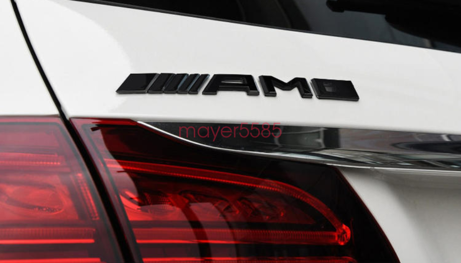 2019 Matte Black A45 AMG TURBO Trunk Emblem Badge Sticker For Mercedes Benz A45