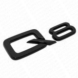 Audi Q8 Gloss Black Rear Letter Liftgate Badge Trunk Emblem Badge Logo Sport