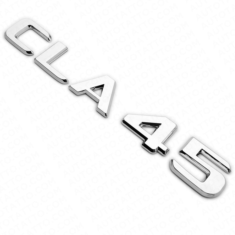 CLA 45 AMG 3D Emblem Trunk Lid Letter Logo Nameplate Badge Decorate OEM Chrome