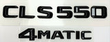#1 BLACK CLS550 + 4MATIC REPLACEMENT FOR MERCEDES REAR TRUNK EMBLEM BADGE DECAL