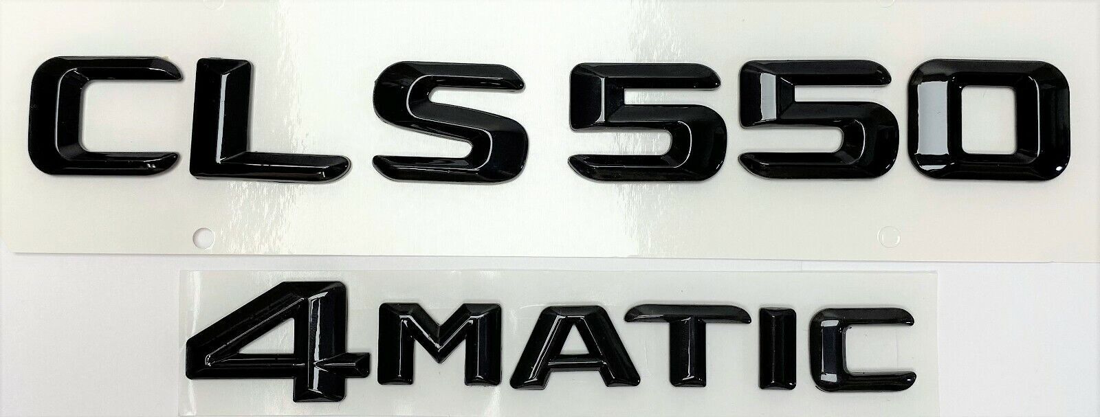 #1 BLACK CLS550 + 4MATIC REPLACEMENT FOR MERCEDES REAR TRUNK EMBLEM BADGE DECAL