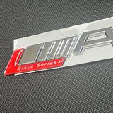 Red Black Series AMG Letters Trunk Emblem Badge Sticker For Mercedes Benz AMG