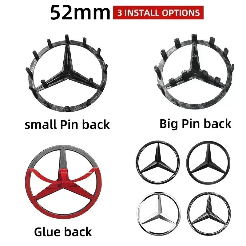 Mercedes Benz Steering Wheel Replace Badge Emblem W204 205 GLA GLC CLA A E Class