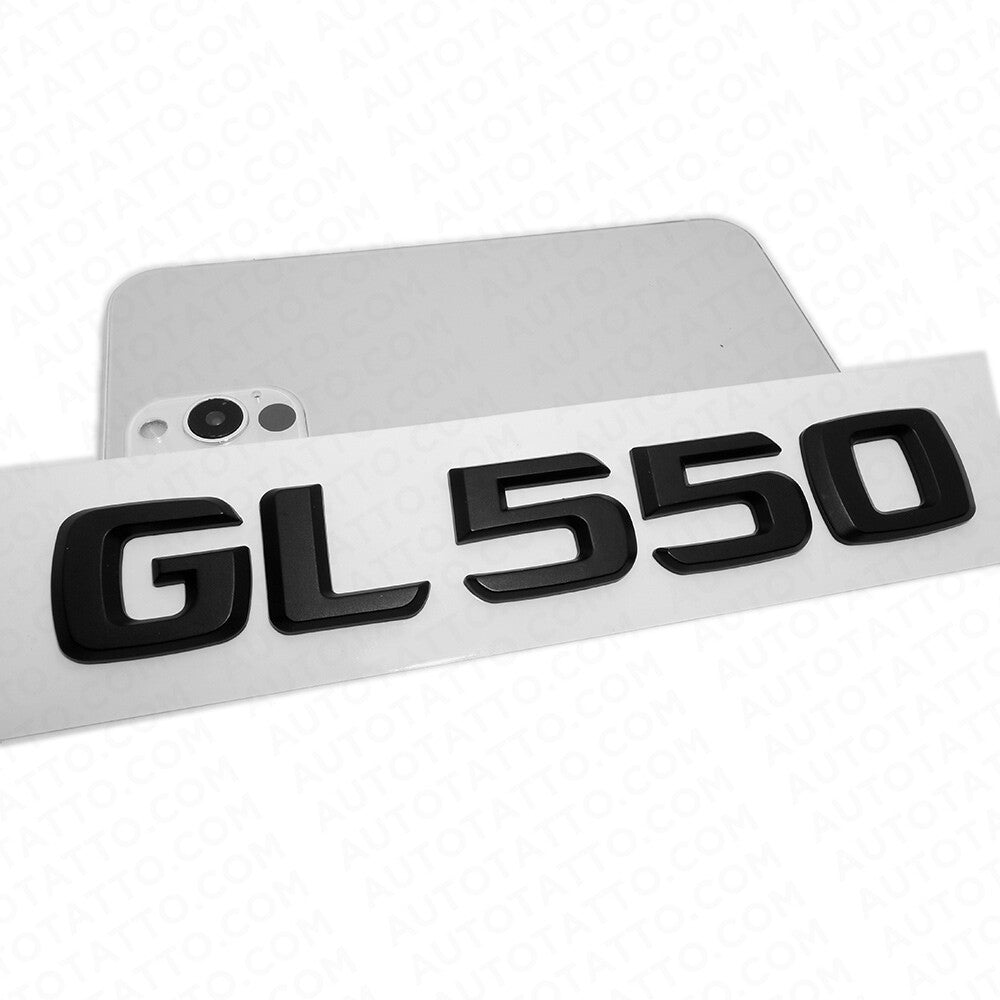 Benz GL 550 AMG Letter Emblem Liftgate Logo Nameplate Badge Decorate Black