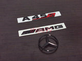 Gloss Black A45 A45S AMG and Rear Star replacement PACKAGE Badge W177 A Class
