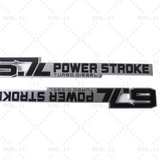 2x For 2023-2025 6.7L Door Emblem Chrome Black