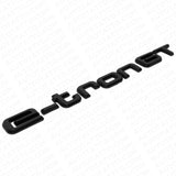 Audi e-tron GT Matte Black Rear Letter Liftgate Nameplate Trunk Emblem Badge