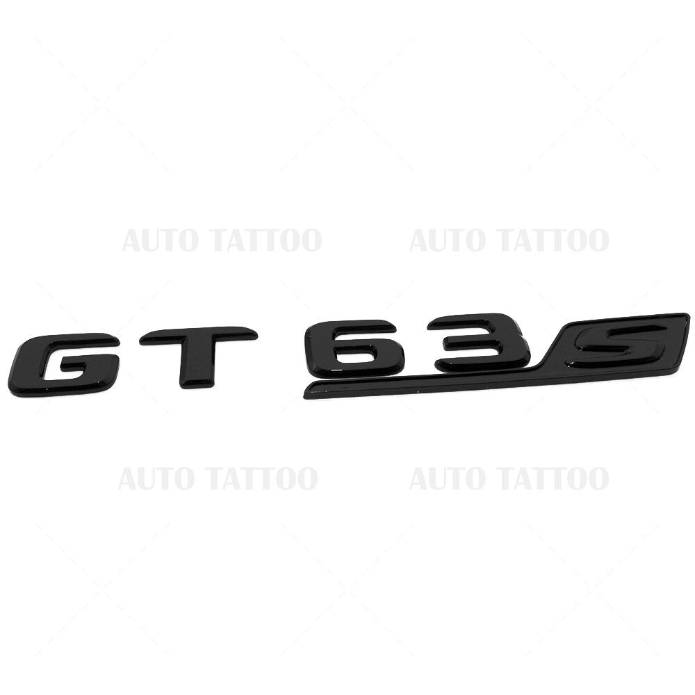 Mercedes AMG GT63 S Letter Emblem Trunk Logo Nameplate Badge Decorate Blackout