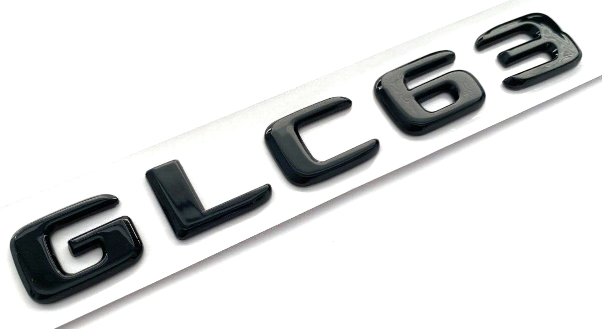 GLOSS BLACK GLC63 FOR MERCEDES GLC63 LIFTGATE REAR TRUNK NAMEPLATE EMBLEM BADGE