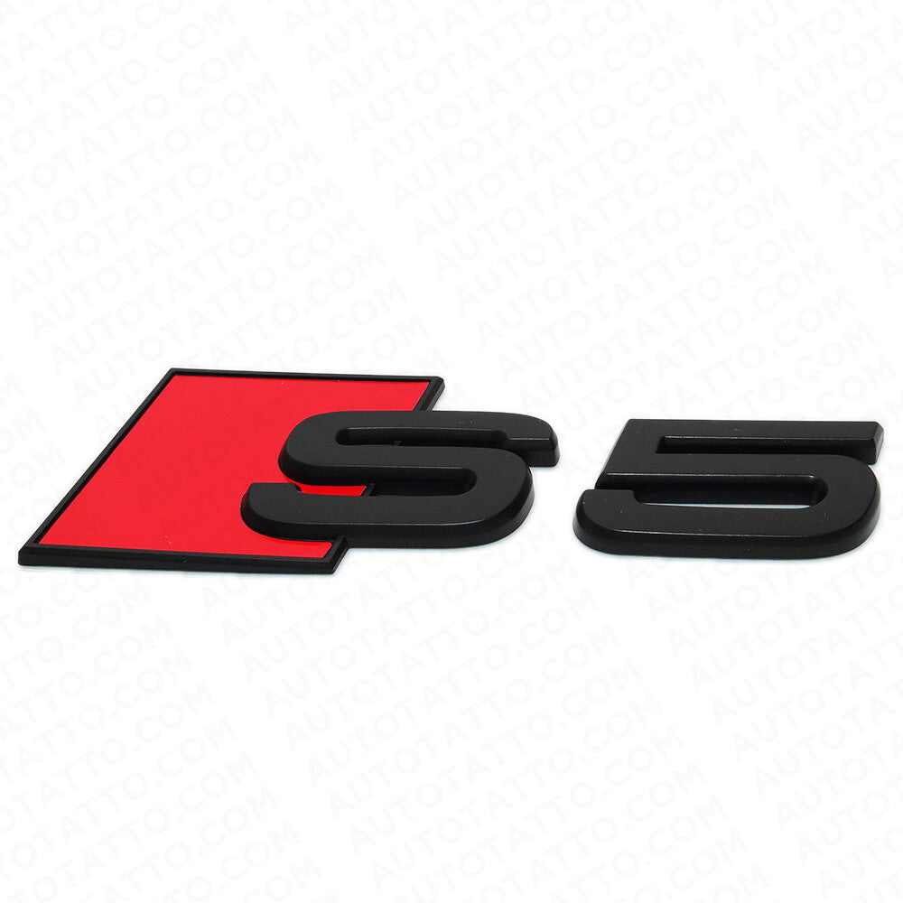 Audi S5 Matte Black Rear Letter Tail Nameplate Trunk Emblem Badge Sport