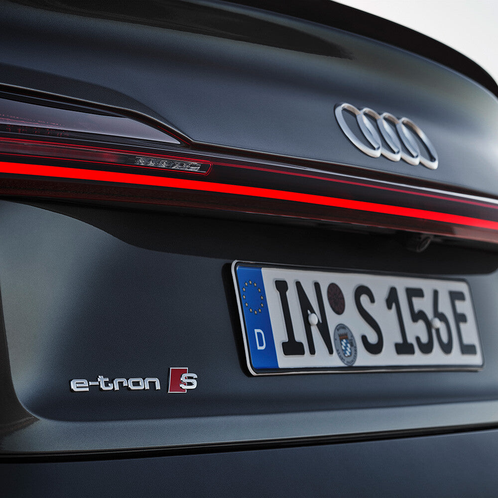 Audi e-tron S OEM Chrome Letter Liftgate Nameplate Trunk Emblem Badge Sport