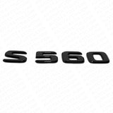 18-21 Mercedes S 560 Letter Emblem Luggage Trunk Lid Badge AMG Sport Gloss Black