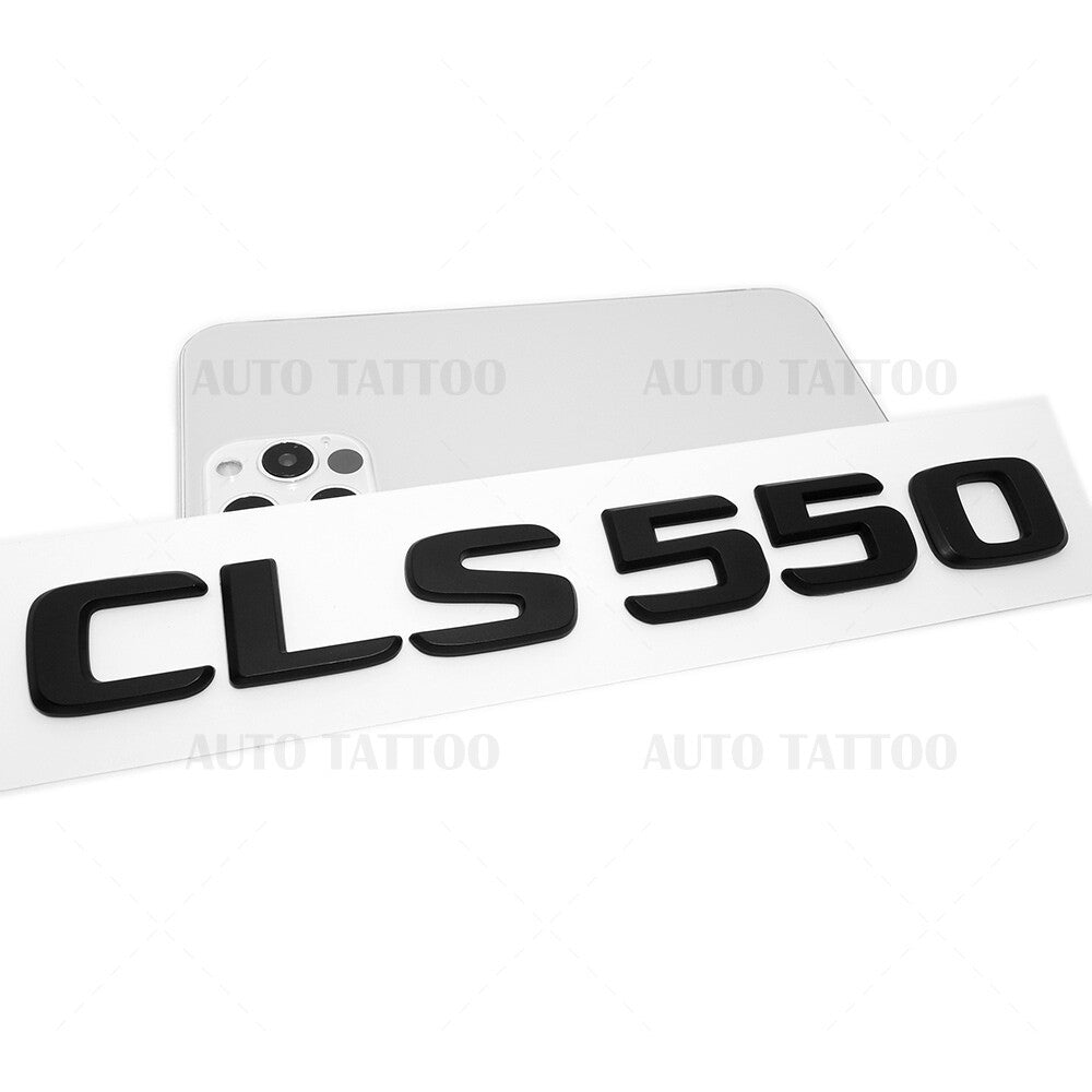 17+ CLS 550 Emblem Trunk Lid Letter Nameplate Badge Decorate AMG Matte Black