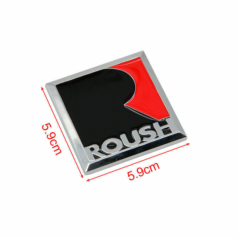 NEW 2x 3D Roush R Metal Fender Emblem Badge car body Stickers for ALL CARS