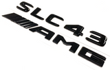 SLC43+AMG BLACK FOR MERCEDES REAR TRUNK EMBLEM BADGE NAMEPLATE DECAL NUMBERS