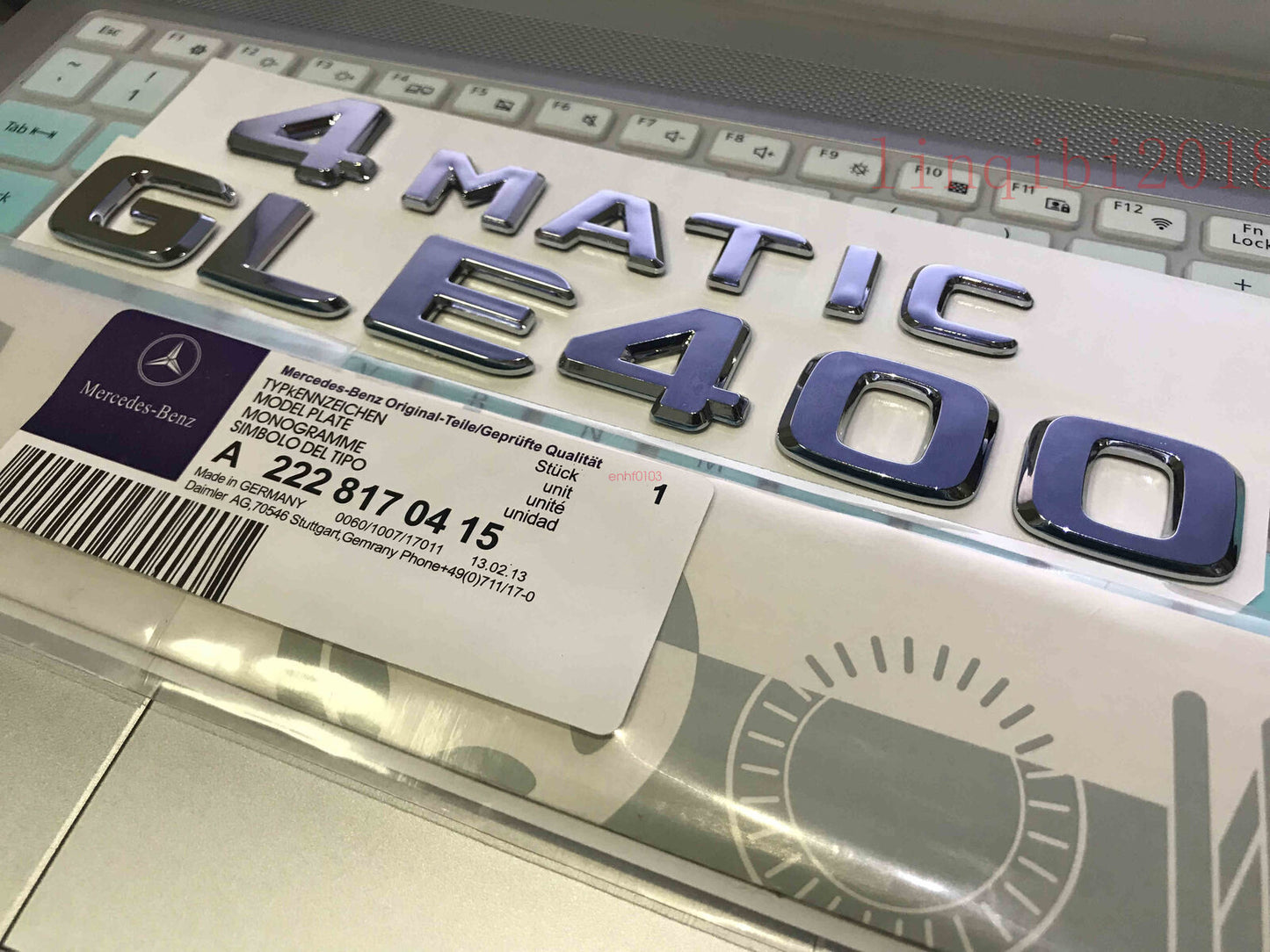 2018 GLE400 4 MATIC High quality Rear Trunk Emblem Decal Badge FOR Mercedes Benz