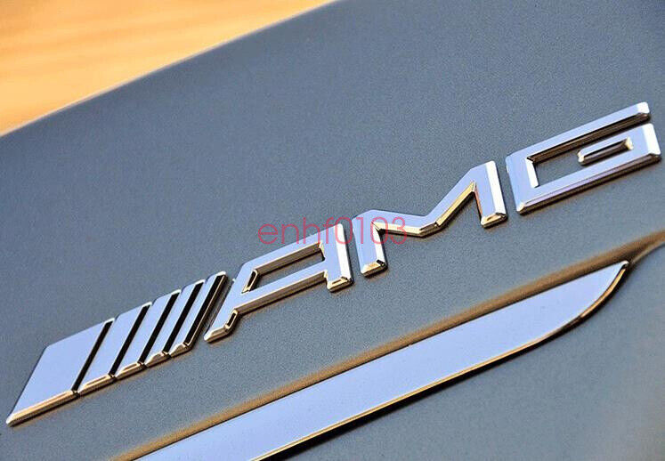 "S65 + AMG + V12 BITURBO" Letters Trunk Embl Badge Sticker for Mercedes Benz