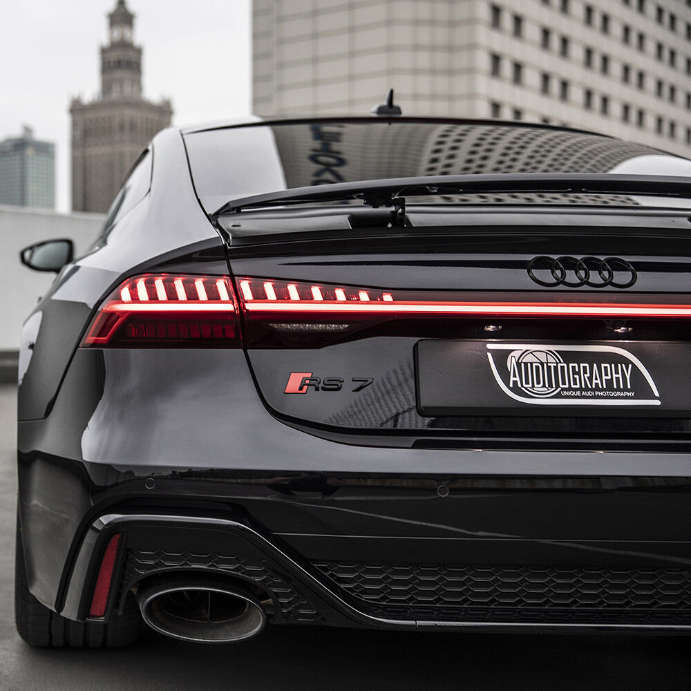 Audi RS 7 Matte Black Rear Letter Tail Nameplate Trunk Emblem Badge Sport