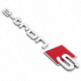 Audi e-tron S OEM Chrome Letter Liftgate Nameplate Trunk Emblem Badge Sport