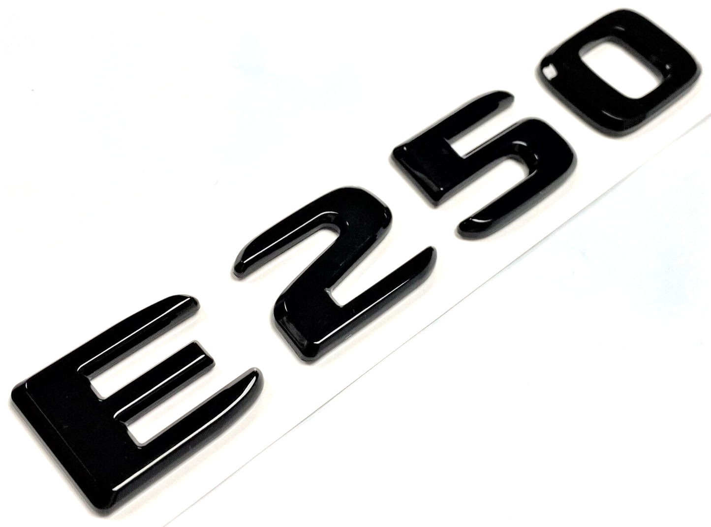 E250 BLACK FOR MERCEDES REAR TRUNK EMBLEM BADGE NAMEPLATE DECAL LETTER NUMBER