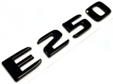 E250 BLACK FOR MERCEDES REAR TRUNK EMBLEM BADGE NAMEPLATE DECAL LETTER NUMBER