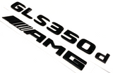 BLACK GLS350d+AMG FOR MERCEDES REAR TRUNK EMBLEM BADGE NAMEPLATE DECAL NUMBER