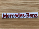 Gloss Red Logo Letters " Mercedes - Benz " Trunk Badge Emblem For Mercedes Benz