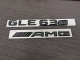 Gloss Black GLE63S AMG Trunk emblem badge For Mercedes-Benz GLE all models