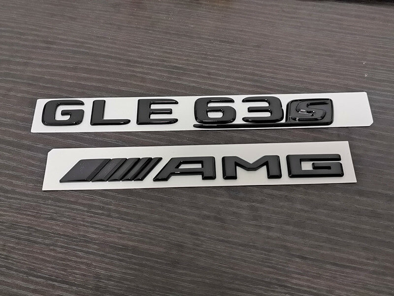 Gloss Black GLE63S AMG Trunk emblem badge For Mercedes-Benz GLE all models