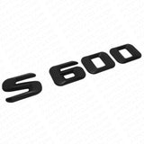 14-17 S 600 AMG Letter 3D Emblem Trunk Logo Nameplate Badge Decorate Matte Black