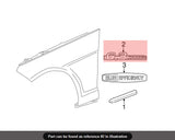 2x OEM ABS Mercedes 6.3 AMG Emblem Fender Logo Badge Nameplate Decoration Sport