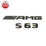Gloss Black S63+AMG FOR MERCEDES BENZ W222 W223 S63 REAR TRUNK EMBLEM BADGE