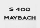 Gloss Black S400 Maybach Number Trunk Letters Badge Emblems Sticker For Benz
