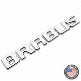 Brabus Emblem 3D Trunk Logo Nameplate Badge Letter Mercedes AMG Sport - Chrome