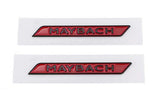2Pcs Red Black Maybach Letters Fender Sticker Emblem Badge for Mercedes Benz