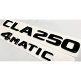 CLA250 +4MATIC Black Rear Trunk Emblem Badge Decal for Mercerdes CLA250 Letters