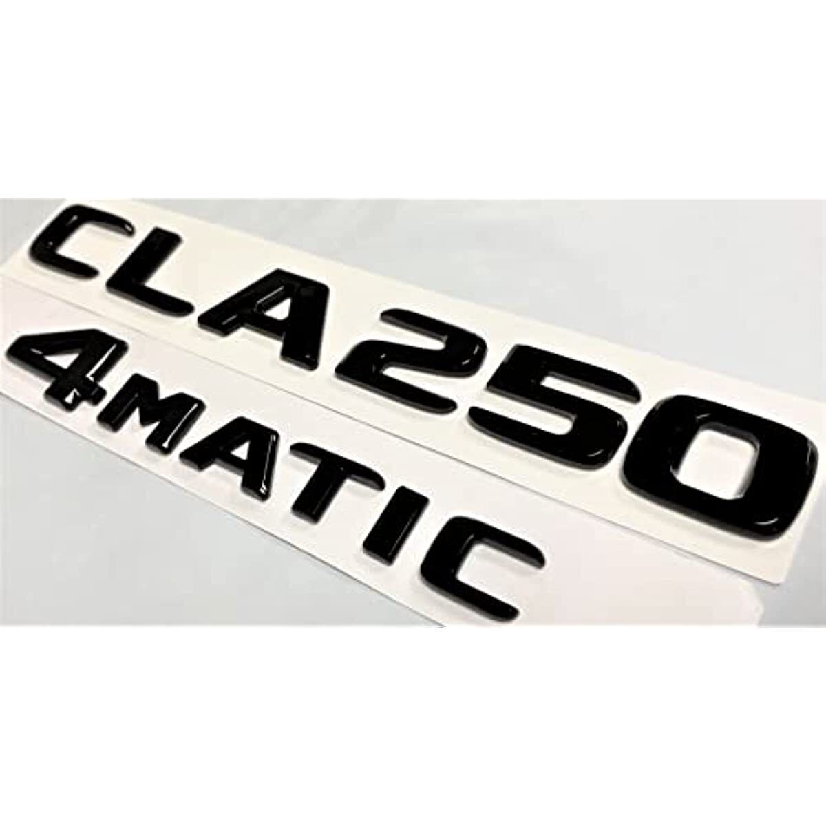 CLA250 +4MATIC Black Rear Trunk Emblem Badge Decal for Mercerdes CLA250 Letters