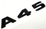 A45 BLACK FOR MERCEDES REAR TRUNK EMBLEM BADGE NAMEPLATE DECAL LETTER NUMBERS