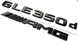 GLE350d + AMG BLACK FOR MERCEDES REAR TRUNK EMBLEM BADGE NAMEPLATE DECAL LETTER