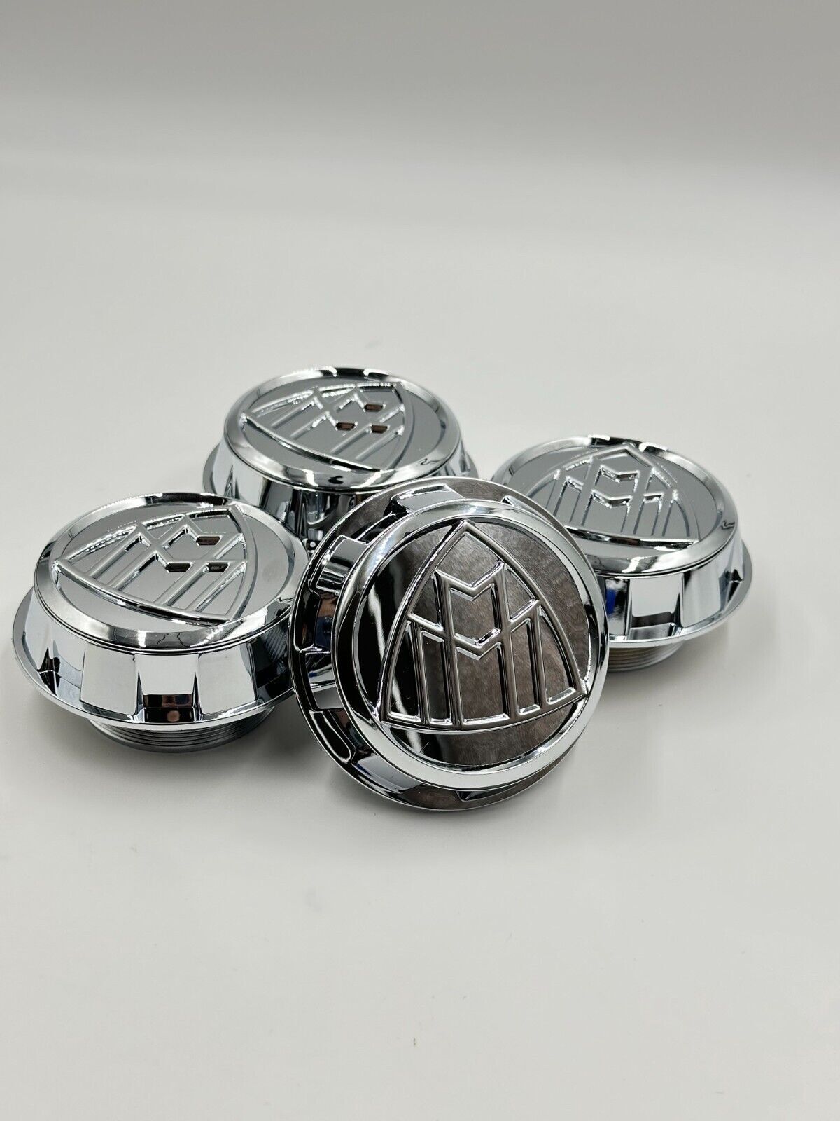 4pcs Mercedes Benz Maybach C63s E63s CLS63s AMG Chrome Center Caps Screw On 60mm