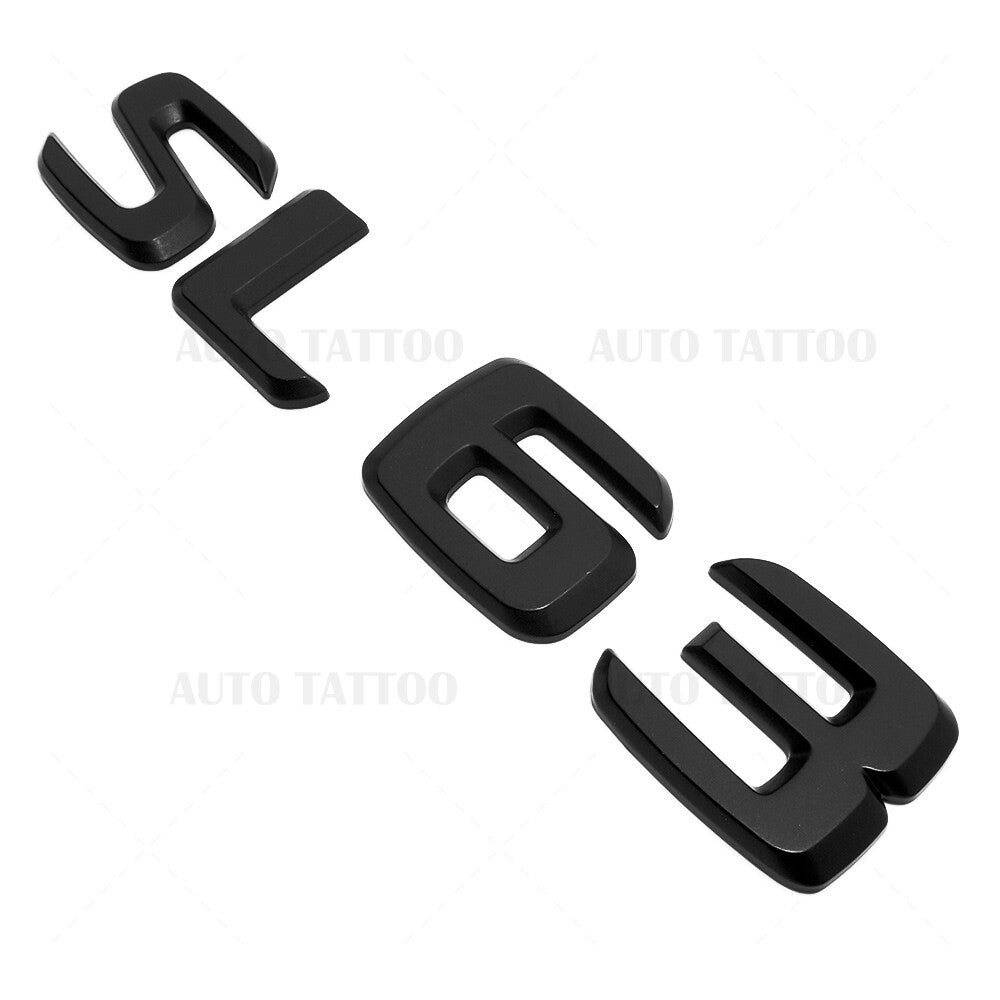 07-14 SL 63 AMG Letter Emblem Trunk Logo Nameplate Badge Decorate Sport Black