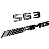 Gloss Black Rear Boot Star Badge & Emblem for Mercedes S63 AMG W222 Sedan ONLY