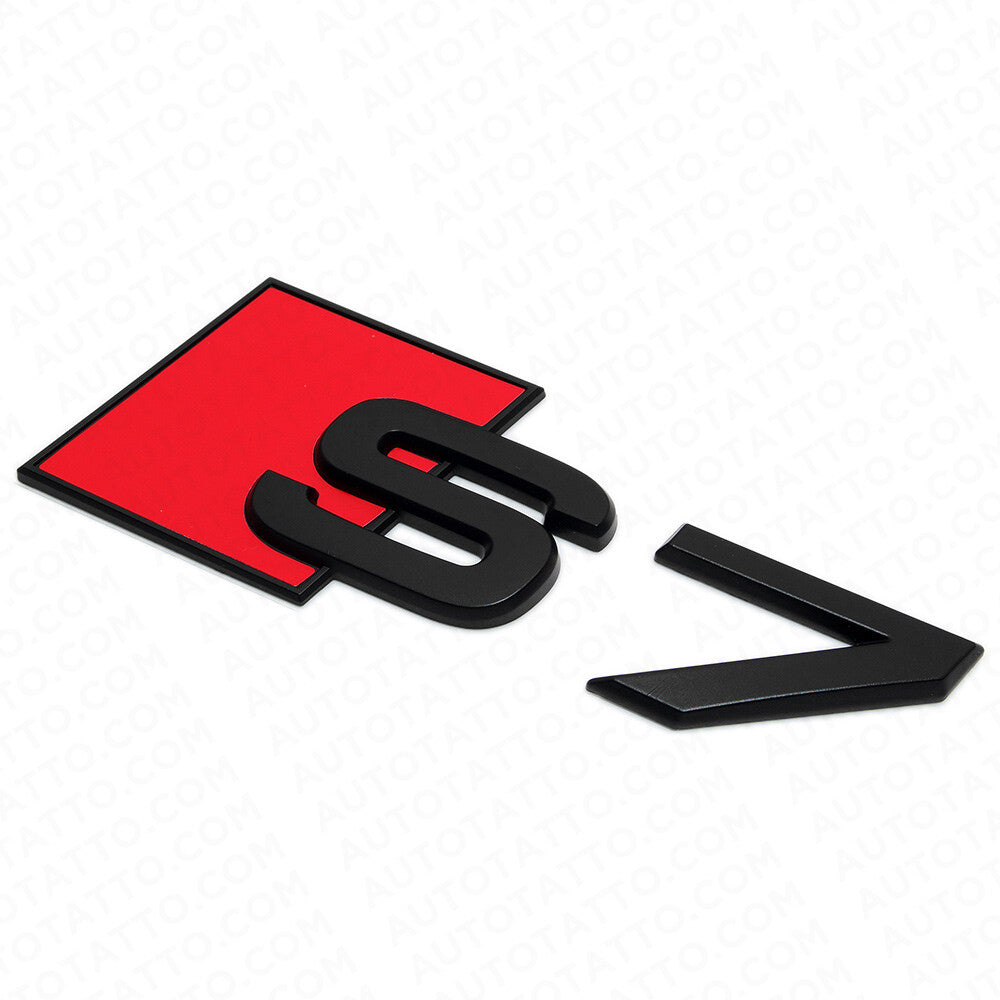 Audi S7 Matte Black Rear Letter Tail Nameplate Trunk Emblem Badge Sport Sline