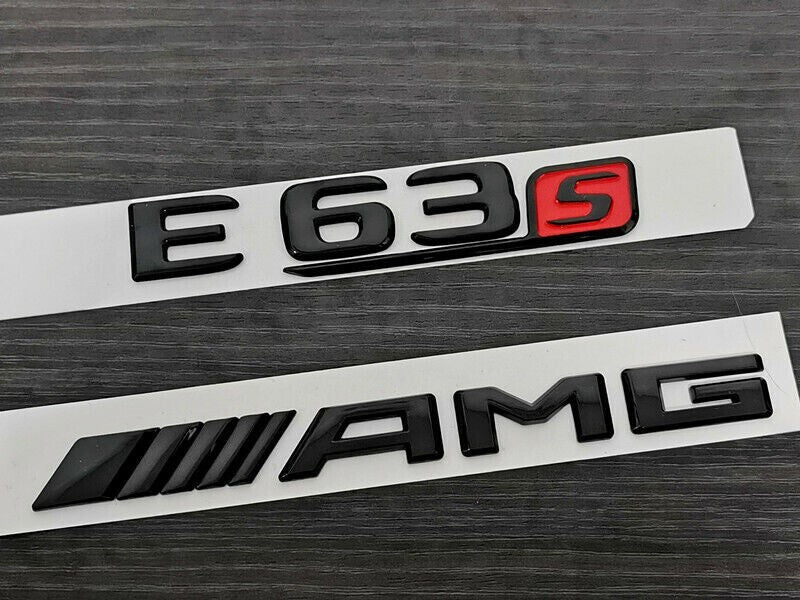 Gloss Black E63S AMG Trunk emblem badge For Mercedes-Benz E63 E63S AMG W213