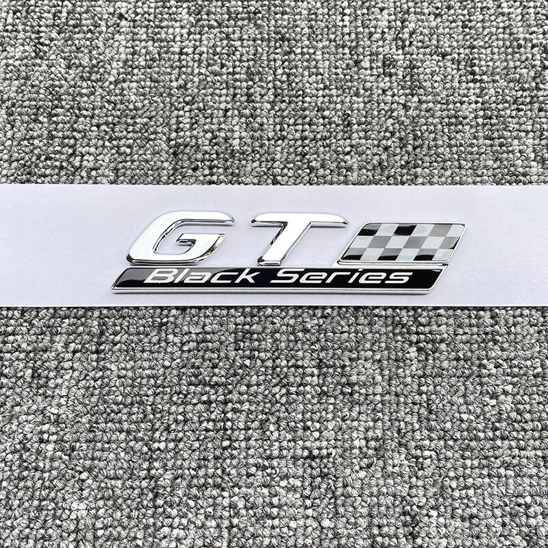 New Chrome GT Black Series AMG Emblem Rear Lid Badge For Mercedes GTS GTR R190