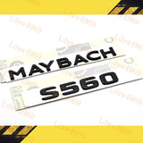 For S-Class W222 S560 Maybach Glossy Black Rear Trunk Emblem Decal Badge Sticker