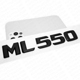 Benz ML 550 AMG Letter Emblem Trunk Logo Nameplate Badge Decorate Sport Black
