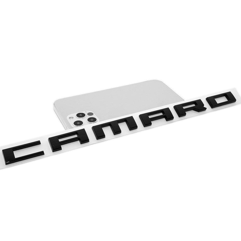 2pcs Camaro Emblem 2010-2015 Side Fender Badge Letter Nameplate Gloss Black